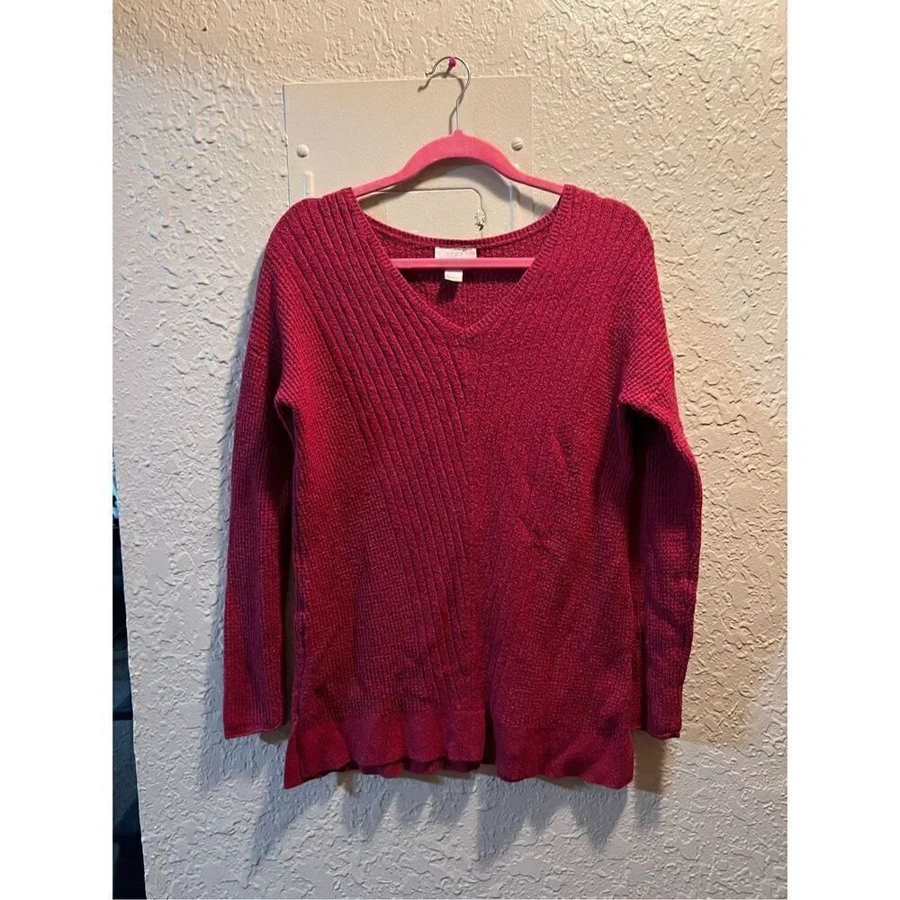 Loft V-Neck Pullover Sweater Woman’s Size Small